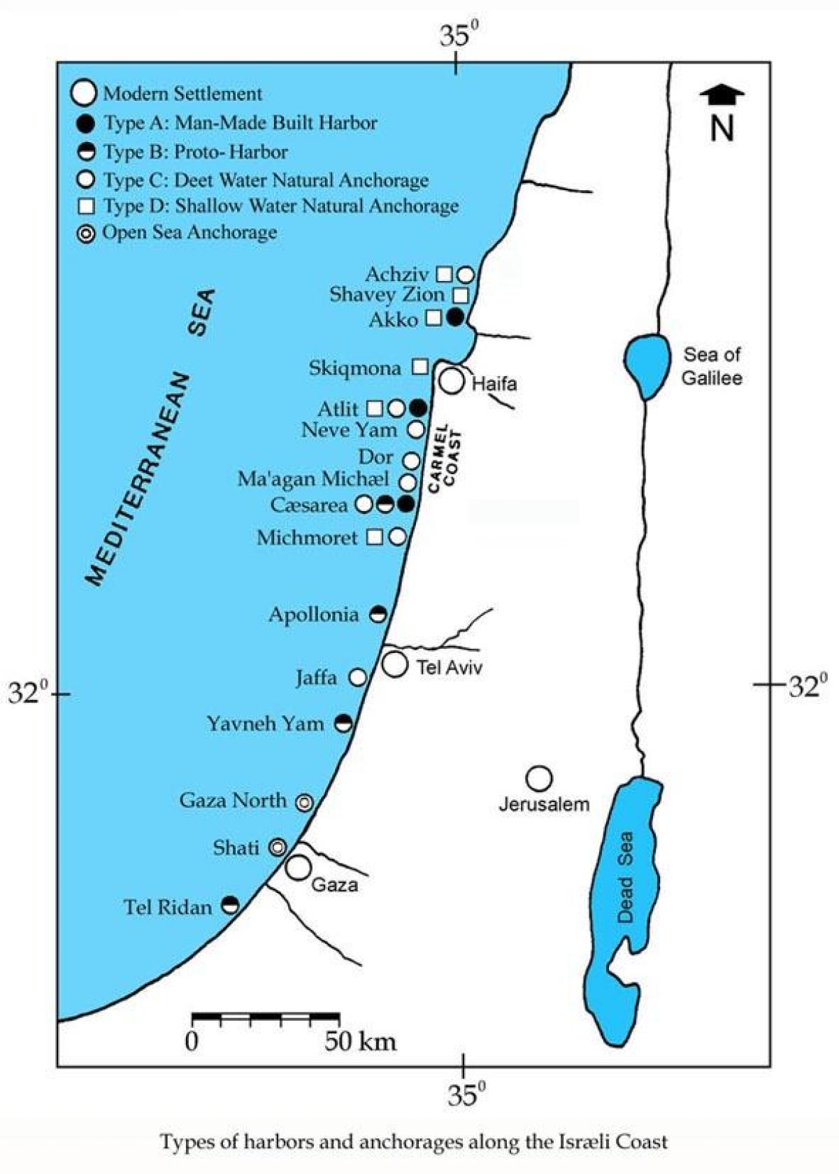 kartta israelin portit