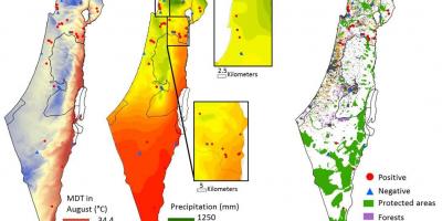 Kartta israelin ilmasto