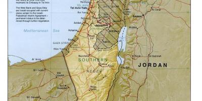 Kartta israelin maantiede 