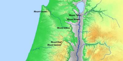 Kartta israelin vuoret