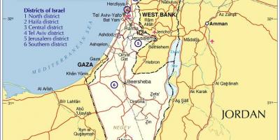 Israel-alueiden kartta